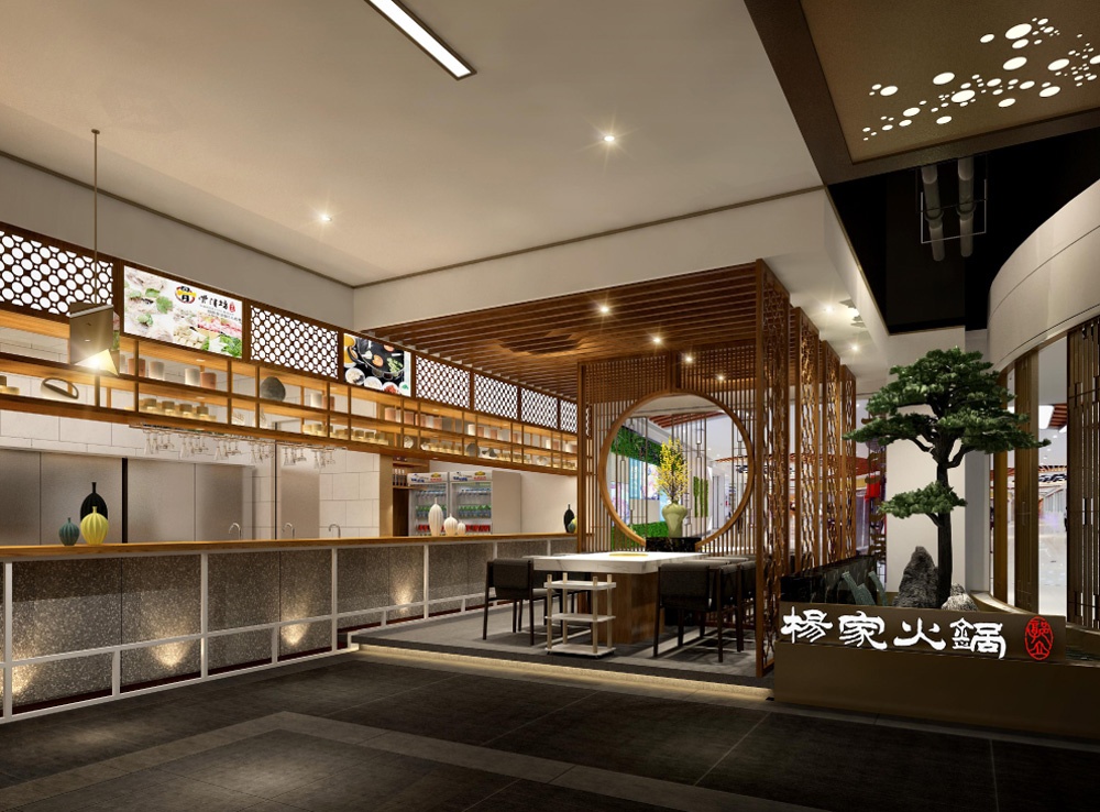 南京路火鍋店裝修設(shè)計效果-第3張圖片-上海古都建筑設(shè)計集團