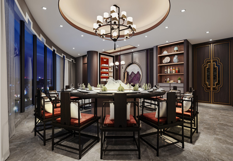 800平餐廳設(shè)計裝修效果圖-第4張圖片-上海古都建筑設(shè)計集團(tuán)