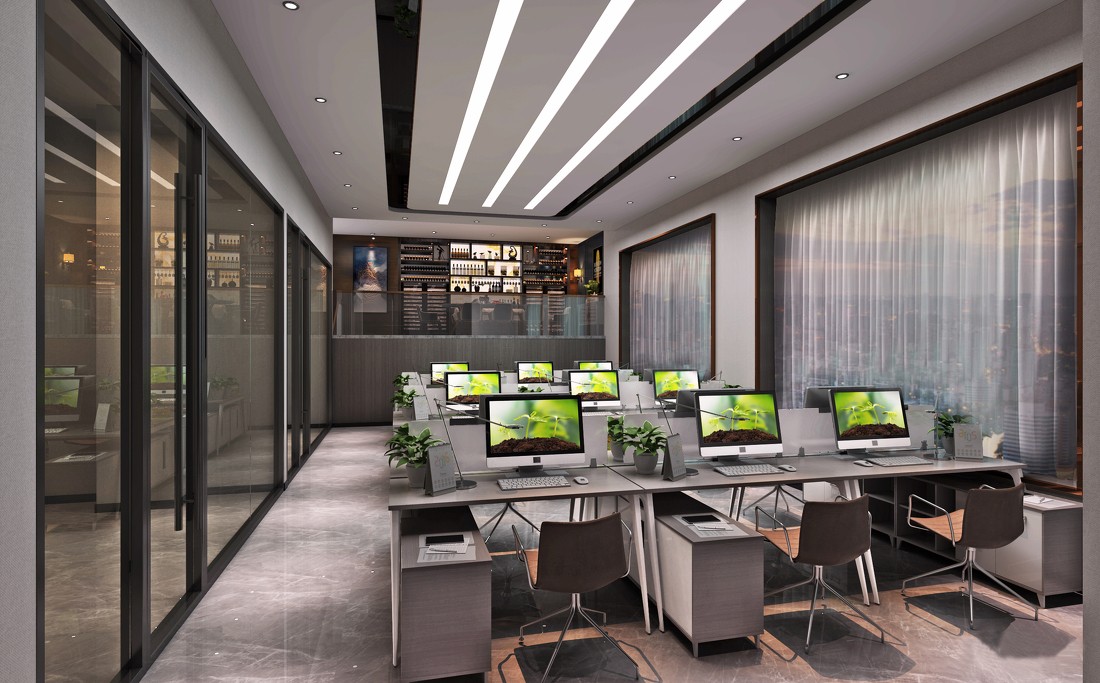 浦東辦公樓裝修設(shè)計400平環(huán)保公司-第1張圖片-上海古都建筑設(shè)計集團(tuán)