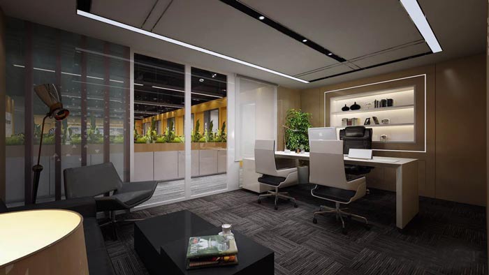 嘉定辦公室裝修紡織公司設(shè)計效果圖-第6張圖片-上海古都建筑設(shè)計集團