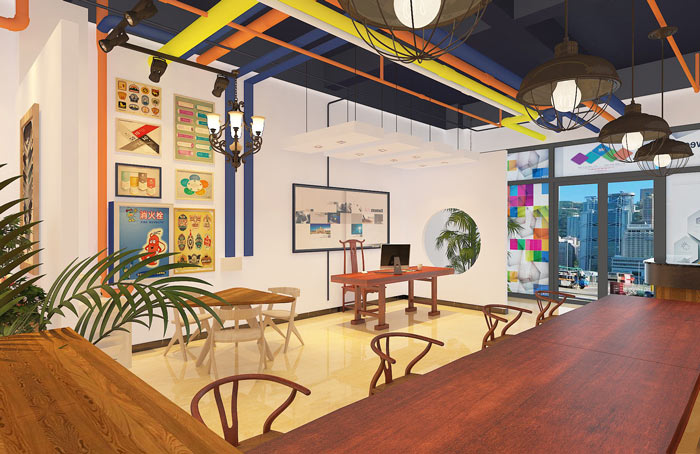 閔行小型廣告辦公室裝修效果圖-第2張圖片-上海古都建筑設計集團