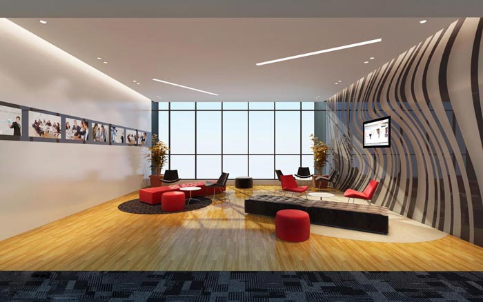 徐匯區(qū)辦公室裝修科技公司設(shè)計(jì)效果圖-第1張圖片-上海古都建筑設(shè)計(jì)集團(tuán)