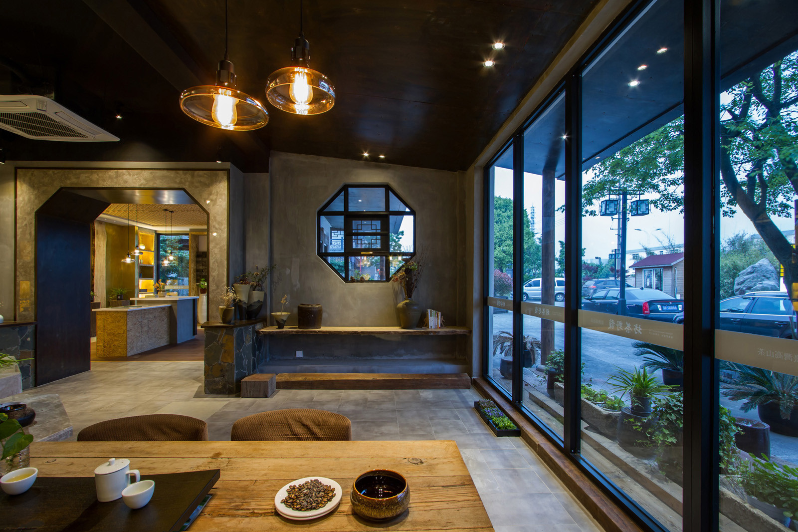 混搭風(fēng)格茶館裝修設(shè)計-第2張圖片-上海古都建筑設(shè)計集團(tuán)