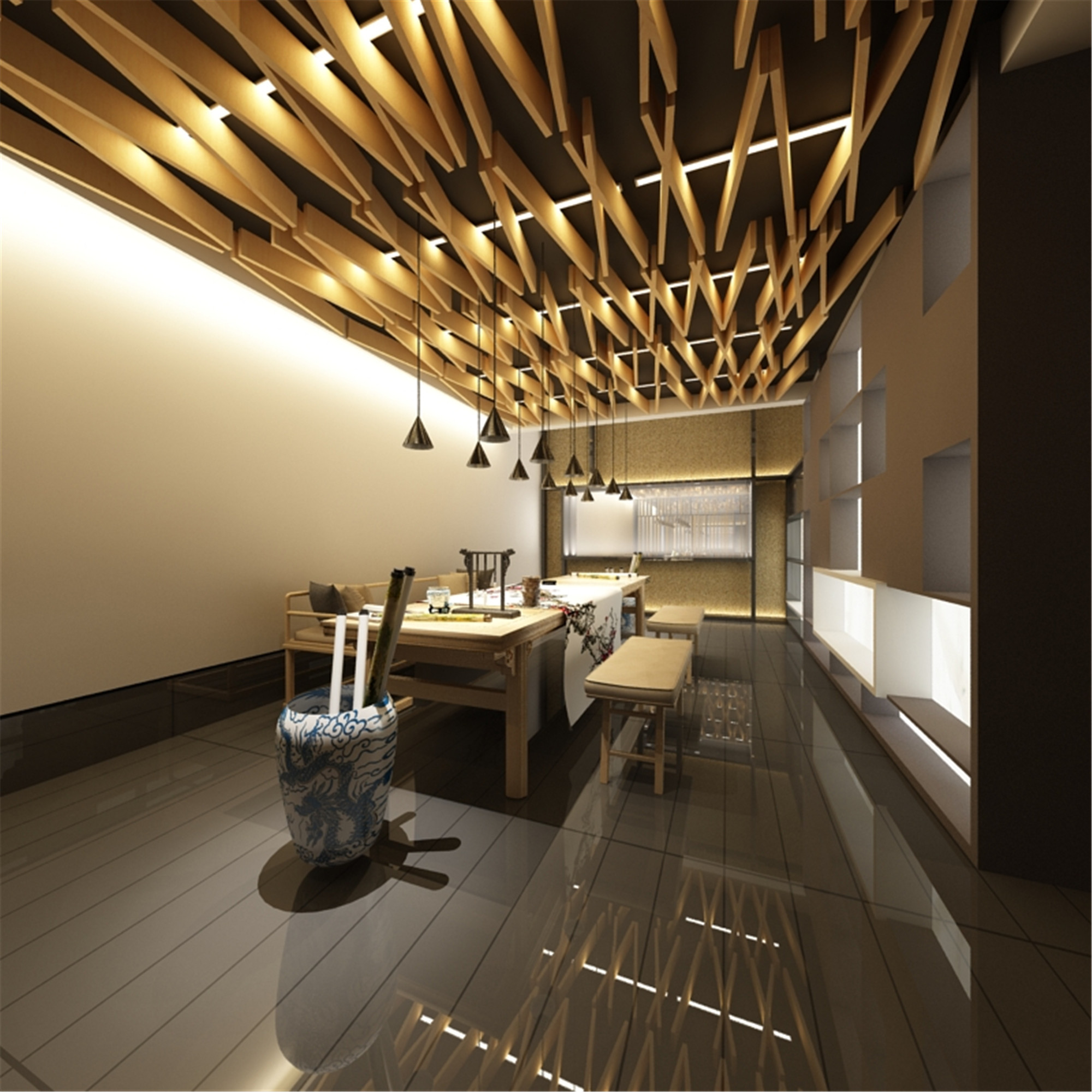 黃浦區(qū)復(fù)古中式茶館裝修設(shè)計(jì)-第1張圖片-上海古都建筑設(shè)計(jì)集團(tuán)