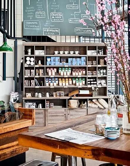 文藝風格咖啡廳裝修設(shè)計效果圖-第4張圖片-上海古都建筑設(shè)計集團