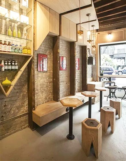 現(xiàn)代簡約咖啡廳裝修設計-第4張圖片-上海古都建筑設計集團