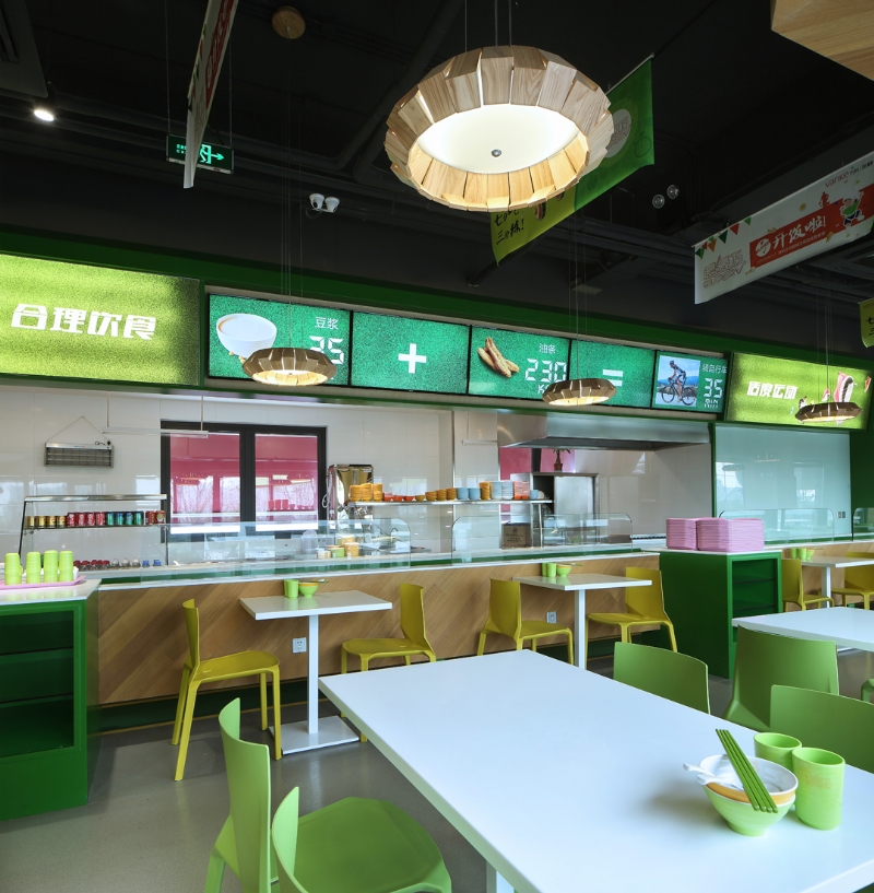 青春大學(xué)食堂裝修設(shè)計(jì)-第4張圖片-上海古都建筑設(shè)計(jì)集團(tuán)