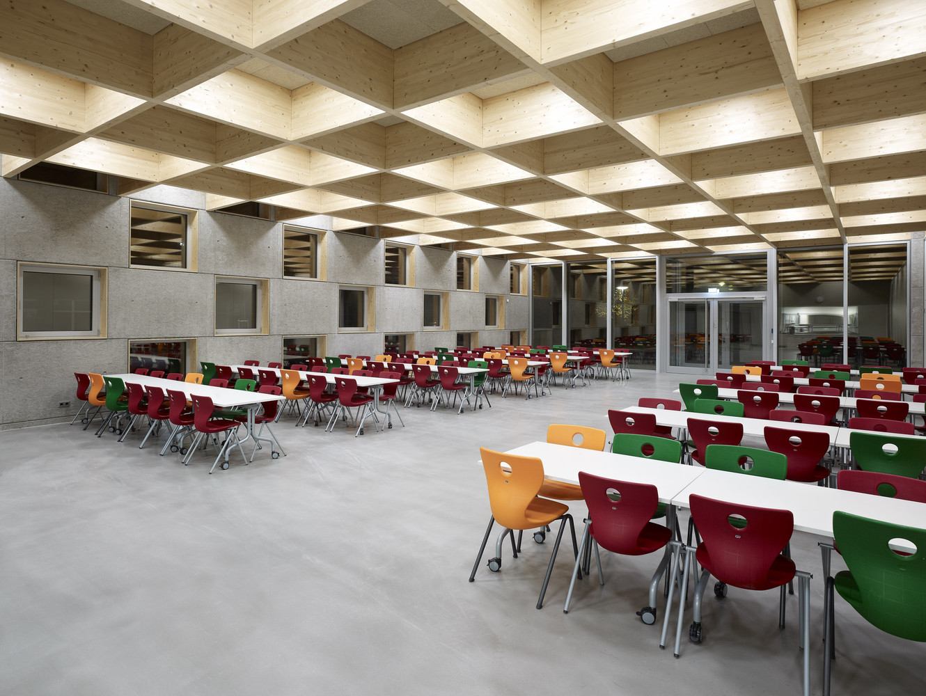 開闊大學(xué)食堂裝修設(shè)計-第2張圖片-上海古都建筑設(shè)計集團(tuán)