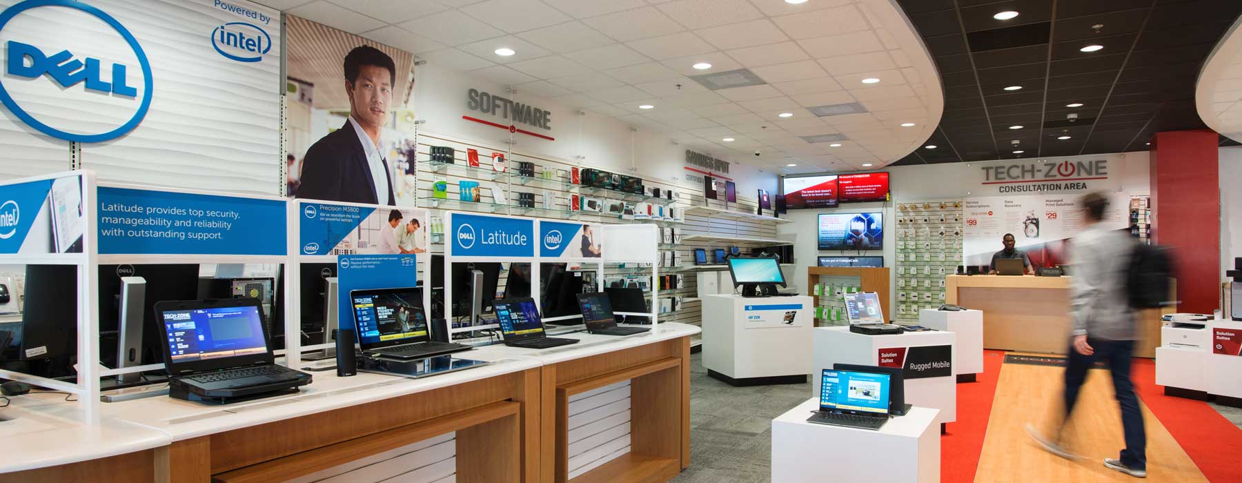 現(xiàn)代電腦專賣(mài)營(yíng)業(yè)廳裝修設(shè)計(jì)-第4張圖片-上海古都建筑設(shè)計(jì)集團(tuán)