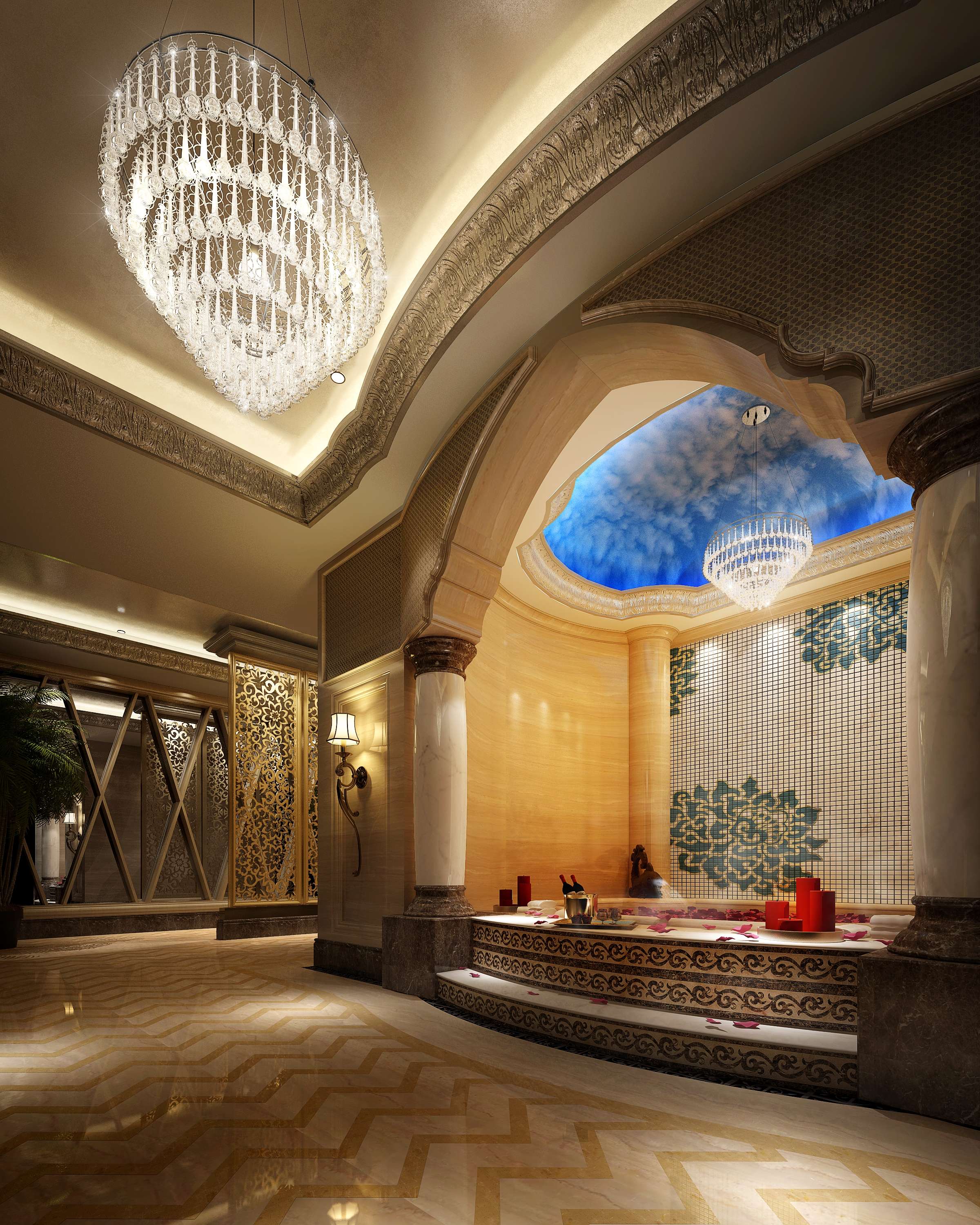 歐式水療館裝修設(shè)計(jì)-第2張圖片-上海古都建筑設(shè)計(jì)集團(tuán)