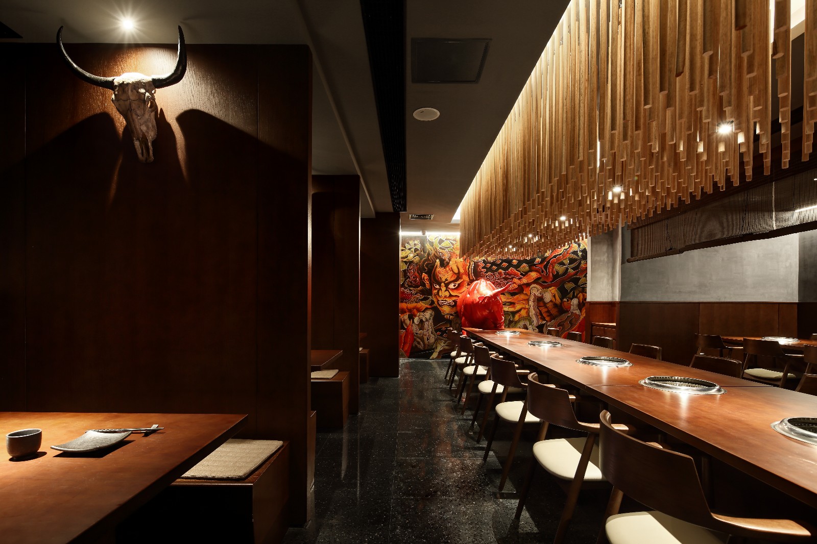 高檔古典火鍋店裝修設計-第5張圖片-上海古都建筑設計集團