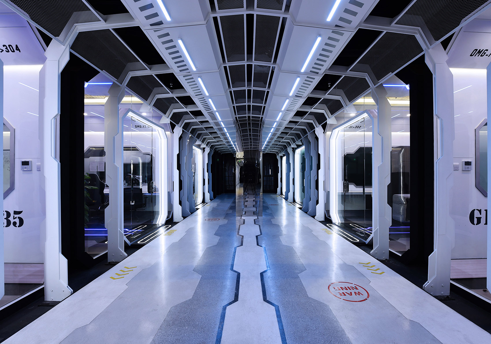 科技風(fēng)格電競俱樂部裝修設(shè)計(jì)-第3張圖片-上海古都建筑設(shè)計(jì)集團(tuán)