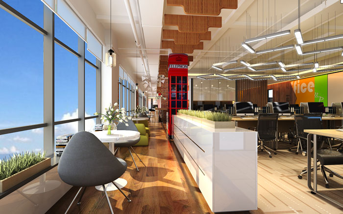 跨境電商公司辦公室裝修設(shè)計-第2張圖片-上海古都建筑設(shè)計集團