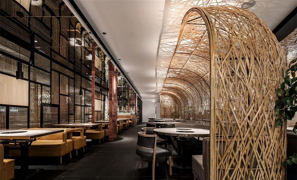 復(fù)古中式餐廳裝修設(shè)計-第3張圖片-上海古都建筑設(shè)計集團