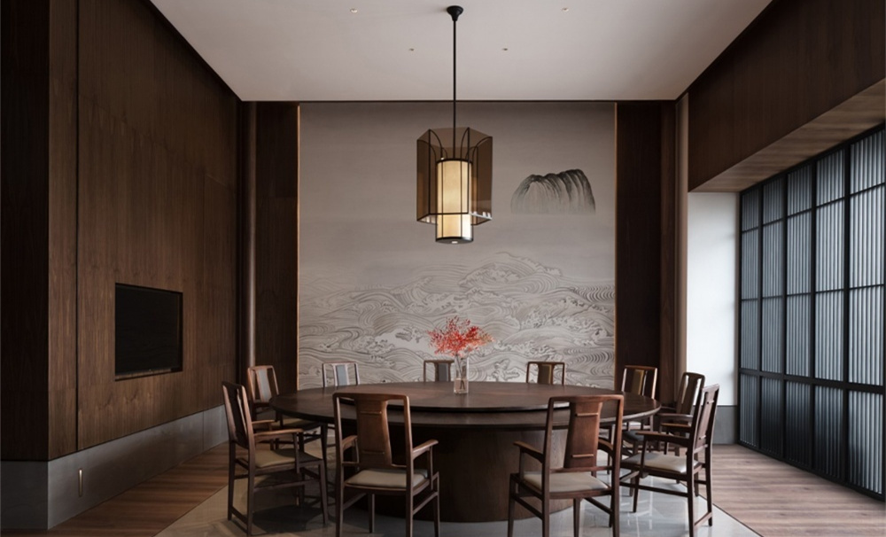 復(fù)古中式餐廳裝修設(shè)計-第2張圖片-上海古都建筑設(shè)計集團
